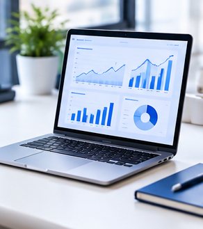SEO analytics on screen